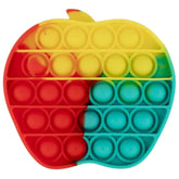 Apple Yellow/Red/Aqua  Pop Bubble Fidget Toy image 0